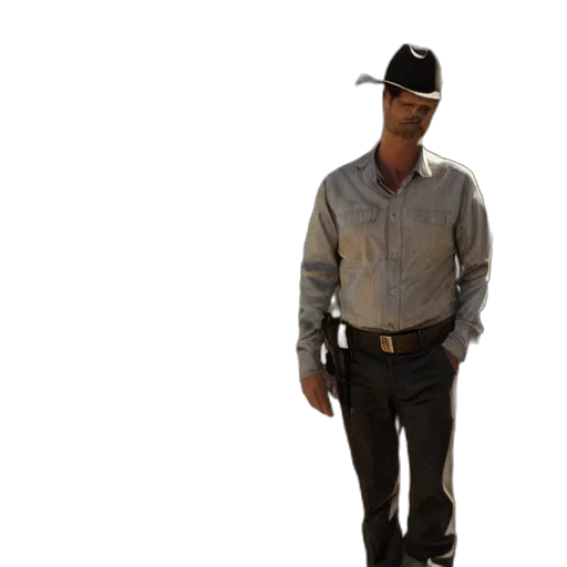 hat, staff, jacket, 3d render transparent PNG cut-out