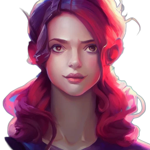 face, crown, dress, fantasy art transparent PNG cut-out