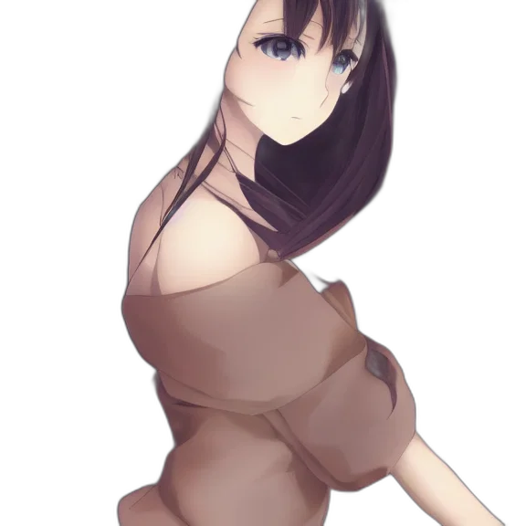 dress, staff, robot, weapon, anime, fantasy art, concept art, photorealistic transparent PNG cut-out