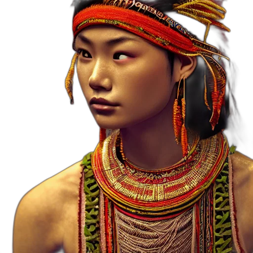 jewelry, face, staff, hat transparent PNG cut-out
