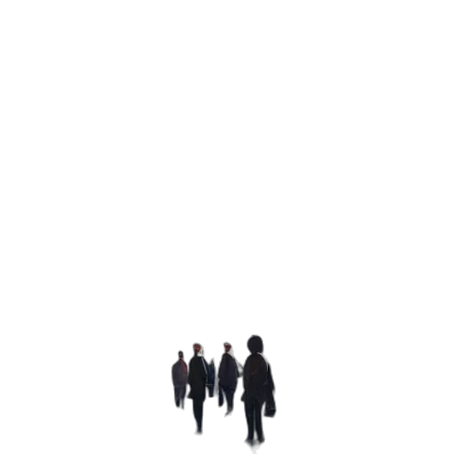 staff, umbrella, jacket, concept art, 3d render, fog, outer space, walking transparent PNG cut-out