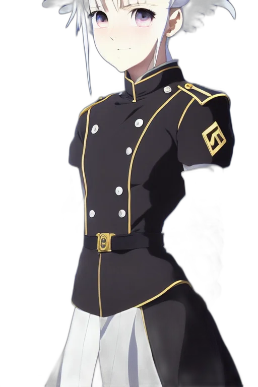 jacket, staff, dress, weapon transparent PNG cut-out