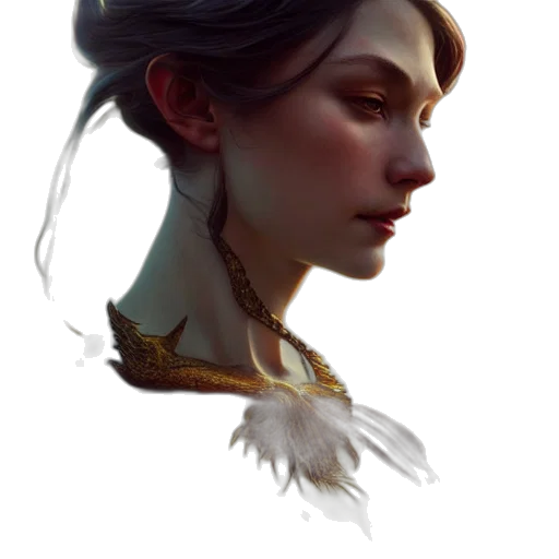 face, crown, jewelry, staff transparent PNG cut-out