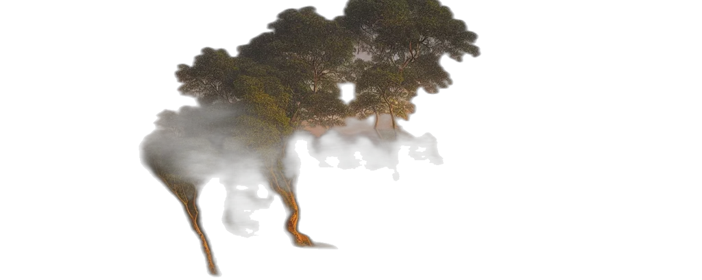 tree, creature, dragon, hair transparent PNG cut-out