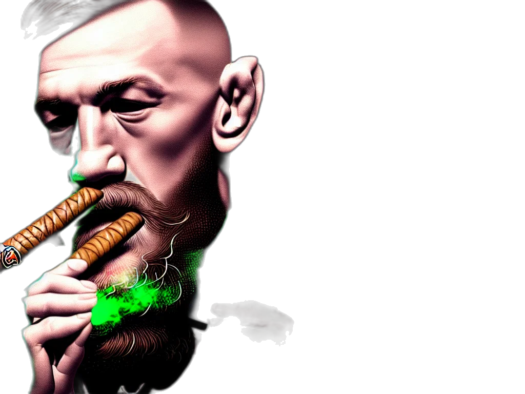 concept art, fantasy art, photorealistic, comic book art, intricately, detailed, portrait, conor transparent PNG cut-out