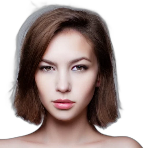 hair, face, mask, robot, photorealistic, 3d render, cartoon, fantasy art transparent PNG cut-out