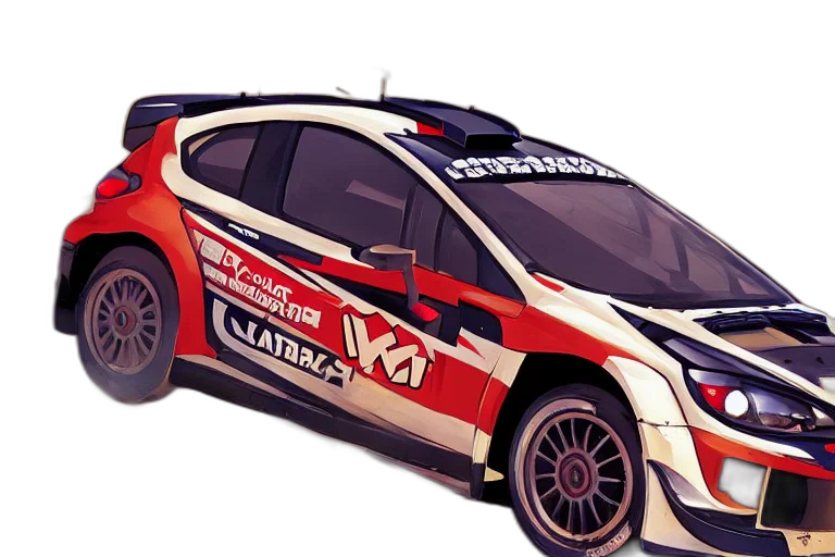 car, concept art, 3d render, cartoon transparent PNG cut-out
