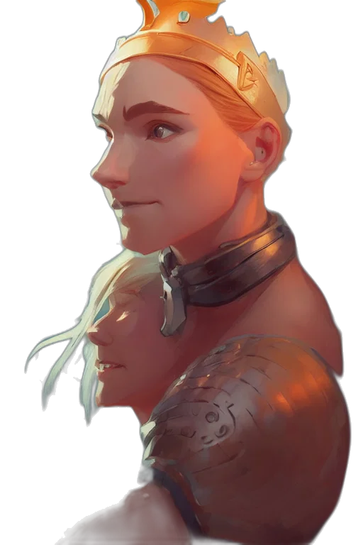 face, crown, dragon, sword transparent PNG cut-out