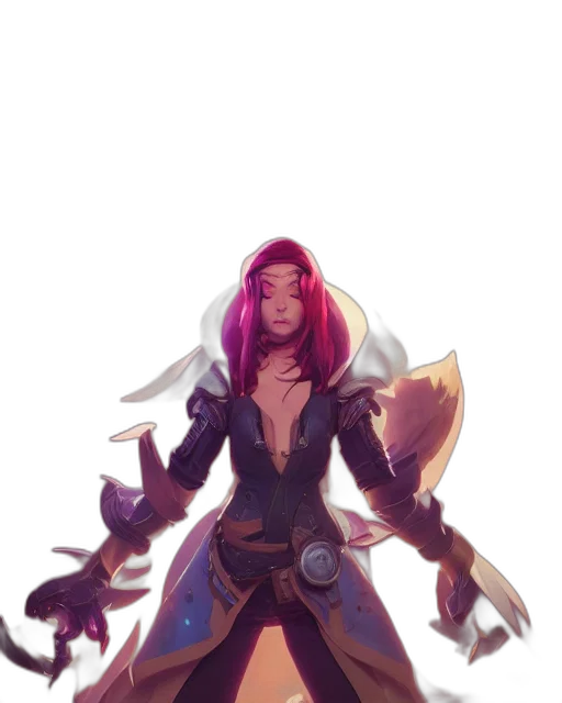 staff, weapon, jacket, concept art, fantasy art, pixel art, comic book art, dark transparent PNG cut-out