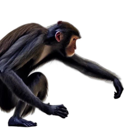 animal, creature, staff, hair, concept art, photorealistic, 3d render, cartoon transparent PNG cut-out