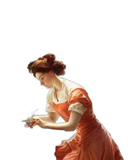 dress, staff, food, jewelry transparent PNG cut-out