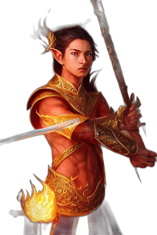 sword, staff, dragon, fantasy art, concept art, comic book art, photorealistic, golden transparent PNG cut-out