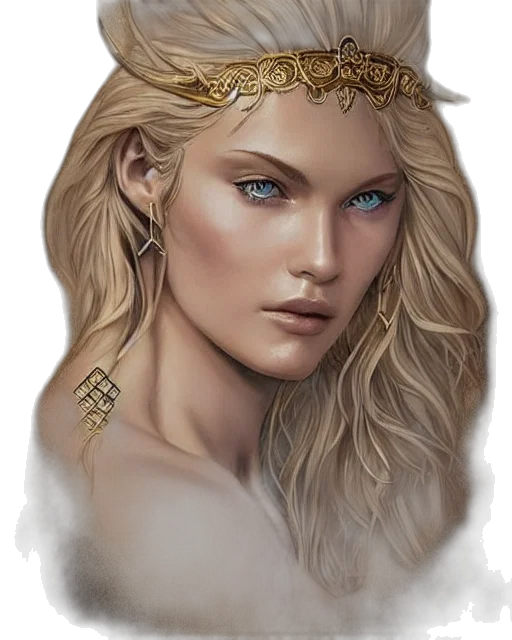 jewelry, crown, face, fantasy art, photorealistic, concept art, pixel art, golden transparent PNG cut-out