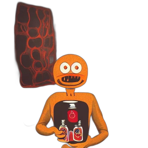 mask, robot, jacket, creature transparent PNG cut-out