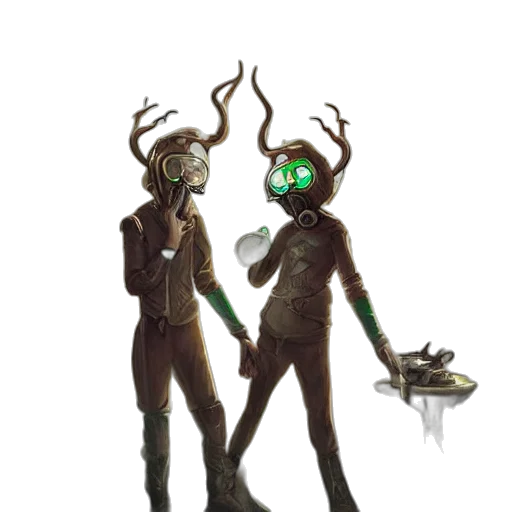 mask, staff, robot, creature transparent PNG cut-out