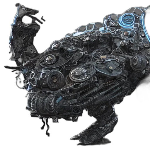 dragon, robot, creature, animal transparent PNG cut-out