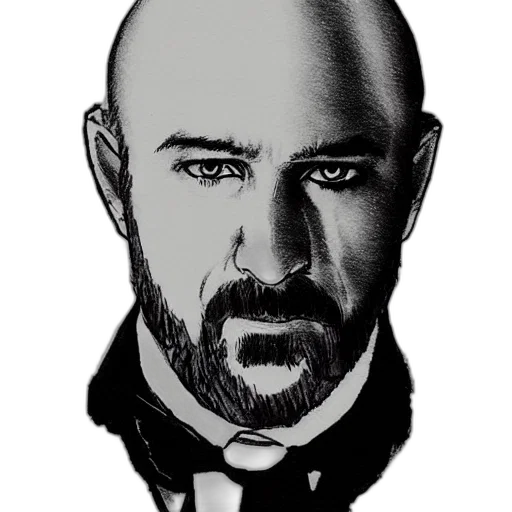 face, jacket, animal, staff, comic book art, cartoon, photorealistic, concept art transparent PNG cut-out