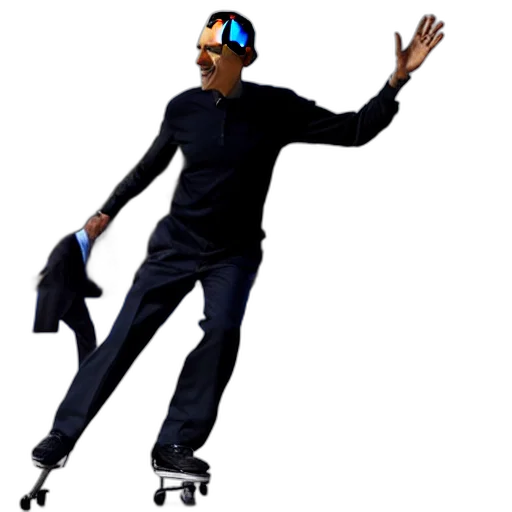 staff, shoes, 3d render, concept art, obama, skating, being, baller transparent PNG cut-out