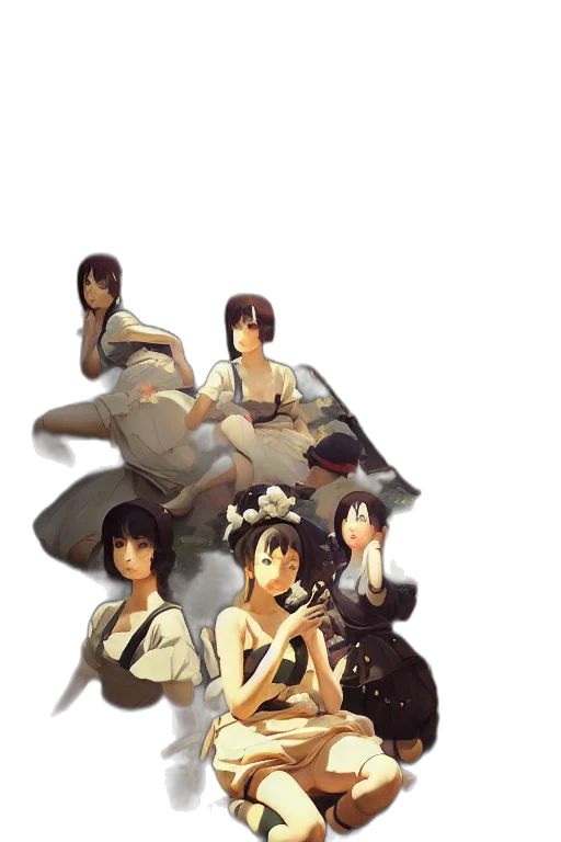 dress, umbrella, staff, crown transparent PNG cut-out