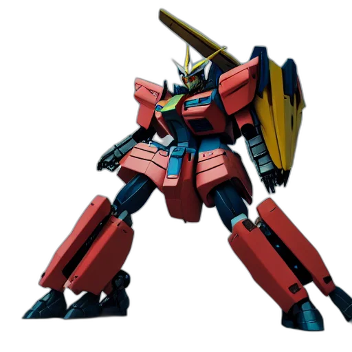 robot, weapon, concept art, 3d render transparent PNG cut-out
