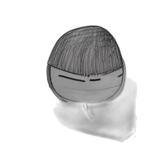 mask, hat, face, hair, concept art, photorealistic, 3d render, anime transparent PNG cut-out
