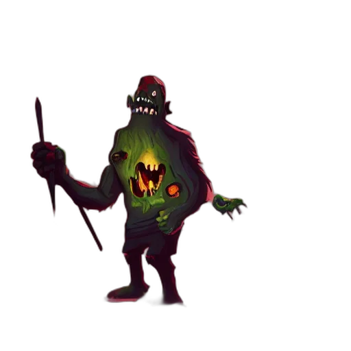 creature, staff, mask, animal transparent PNG cut-out