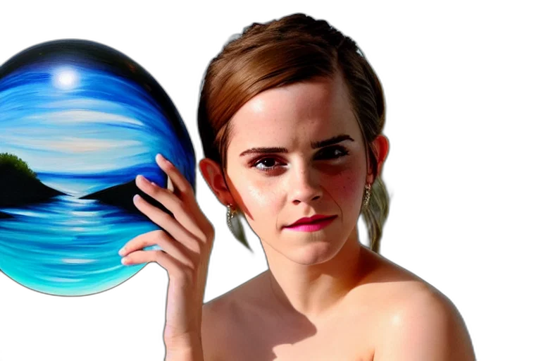 dress, photorealistic, concept art, oil painting, fantasy art, outer space, underwater, emma transparent PNG cut-out