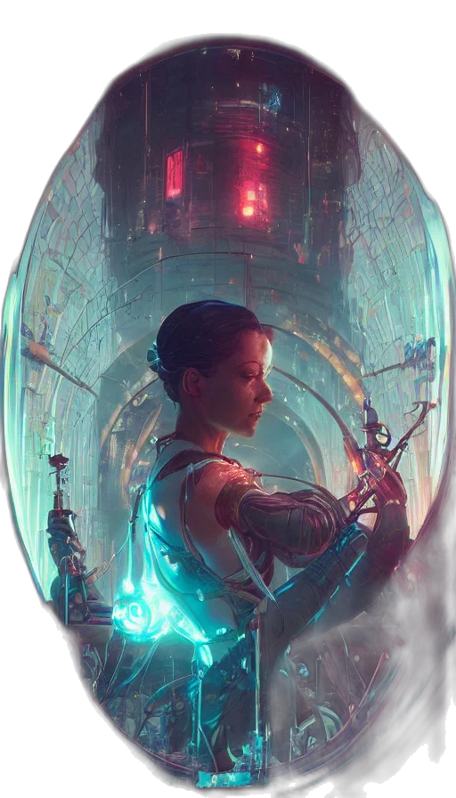 sword, robot, dress, weapon transparent PNG cut-out