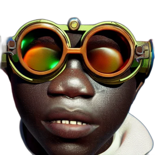 mask, face, robot, creature, 3d render, concept art, photorealistic, cyberpunk transparent PNG cut-out