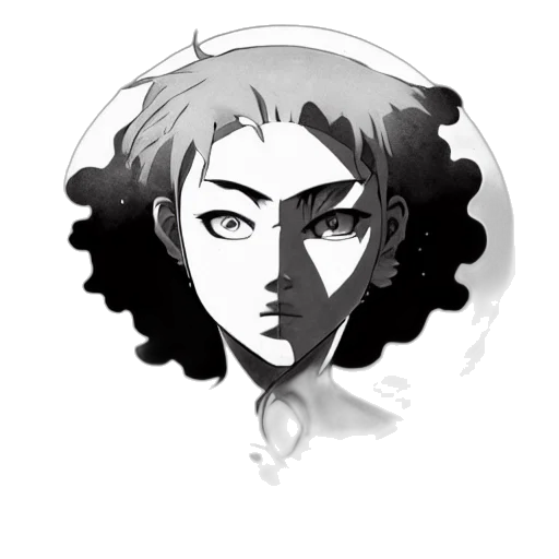 face, mask, crown, staff, cartoon, pixel art, anime, concept art transparent PNG cut-out