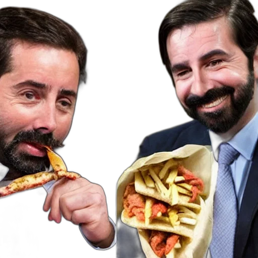 food, animal, pablo, iglesiasn, left, santiago, abascal, right transparent PNG cut-out