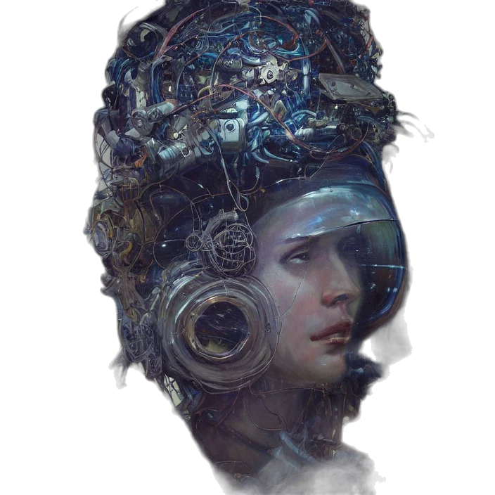 mask, face, robot, hat transparent PNG cut-out
