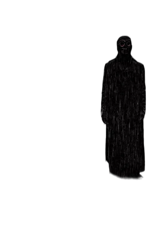 dress, mask, jacket, staff transparent PNG cut-out