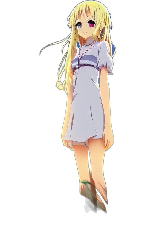dress, staff, sword, robot, anime, pixel art, concept art, cartoon transparent PNG cut-out