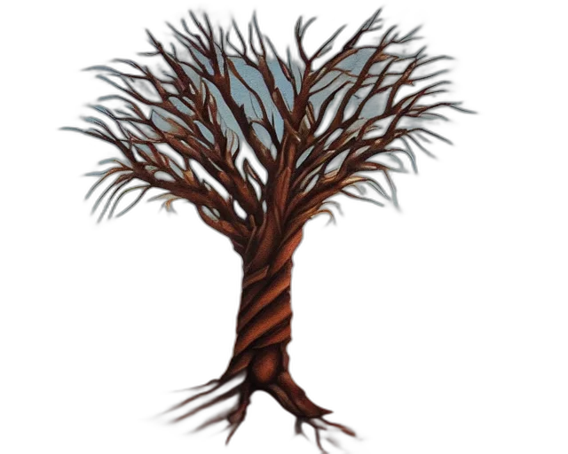 tree, hair, staff, crown transparent PNG cut-out