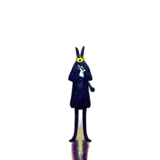 mask, creature, staff, hat transparent PNG cut-out