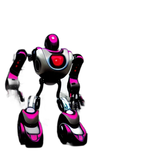 robot, weapon, creature, animal, 3d render, concept art, pixel art, vaporwave transparent PNG cut-out