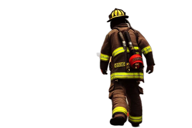 staff, mask, jacket, 3d render transparent PNG cut-out
