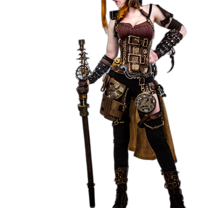 staff, sword, weapon, fantasy art transparent PNG cut-out