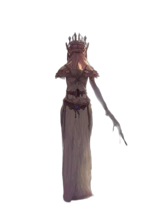 crown, dress, staff, sword transparent PNG cut-out