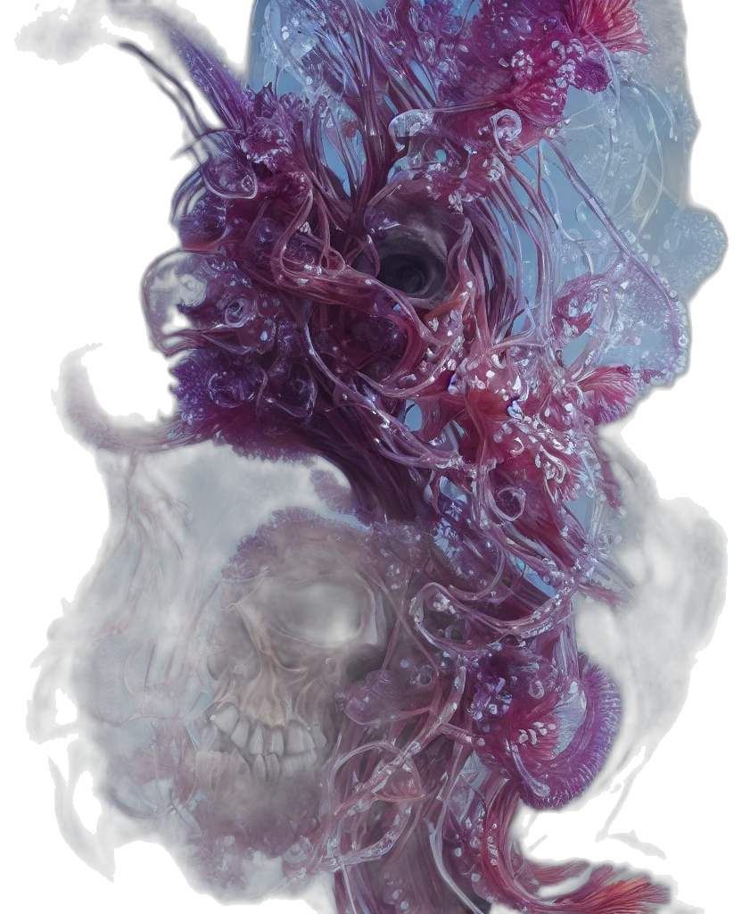 mask, creature, face, hair transparent PNG cut-out