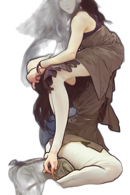 dress, staff, mask, weapon transparent PNG cut-out