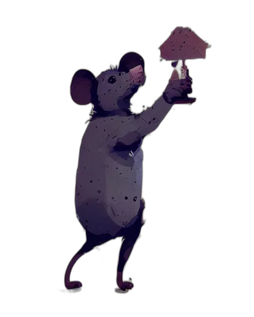 animal, staff, hat, creature transparent PNG cut-out