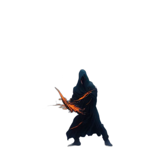 staff, sword, weapon, creature, concept art, pixel art, fantasy art, 3d render transparent PNG cut-out
