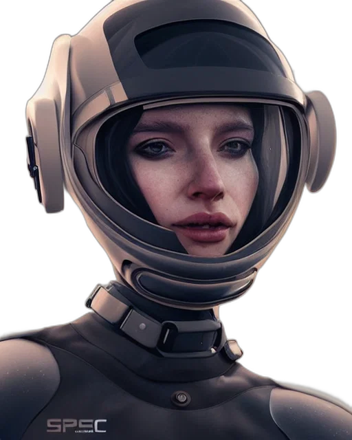 robot, face, mask, jacket transparent PNG cut-out