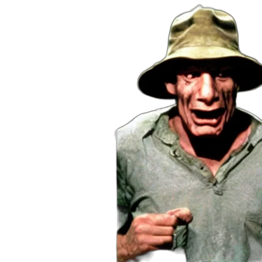 hat, face, concept art, photorealistic transparent PNG cut-out