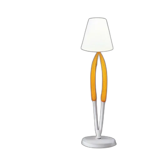 staff, furniture, umbrella, 3d render transparent PNG cut-out