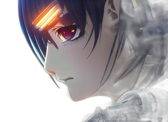 face, robot, mask, crown, anime, photorealistic, concept art, fantasy art transparent PNG cut-out