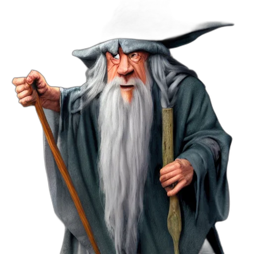 staff, dragon, hat, sword, fantasy art, concept art, photorealistic, pixel art transparent PNG cut-out