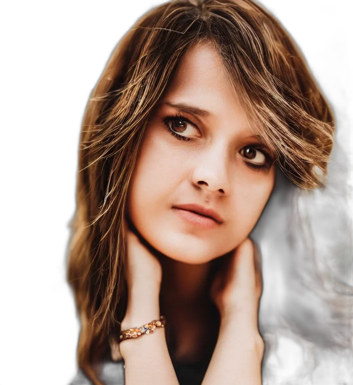 jewelry, face, photorealistic, oil painting, cartoon, pencil sketch, centered, waist transparent PNG cut-out